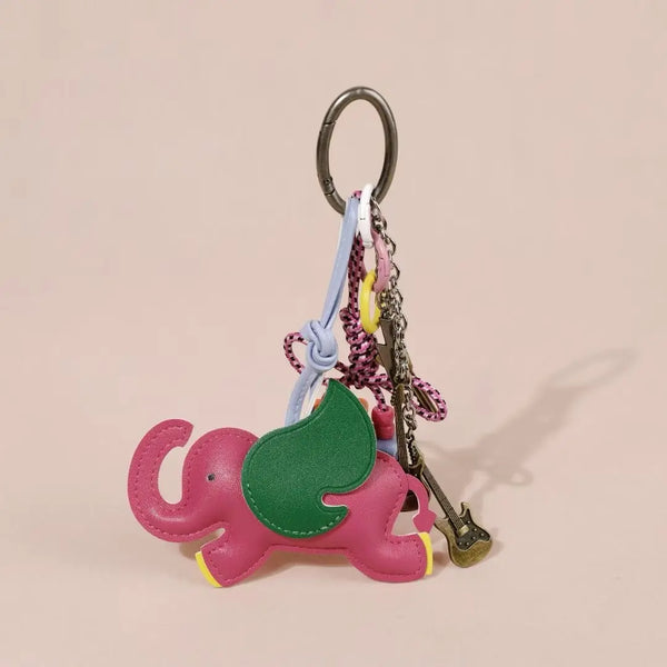 Colorful Elephant Charm – Fun Bag Pendant & Key Ring for Women | Angelkiss