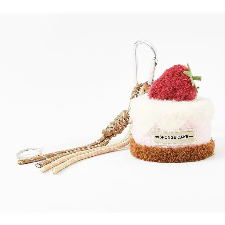 Cute Plush Coffee Cup Keychain