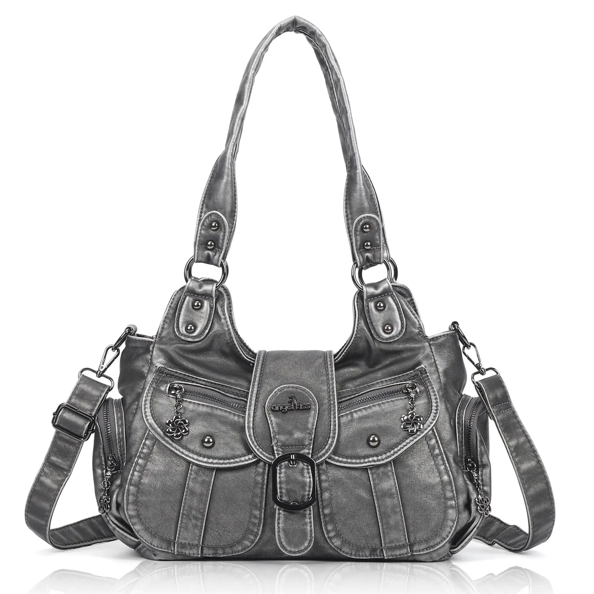 Women's Retro Fashion Multi-compartment Large Capacity Hobo Bag