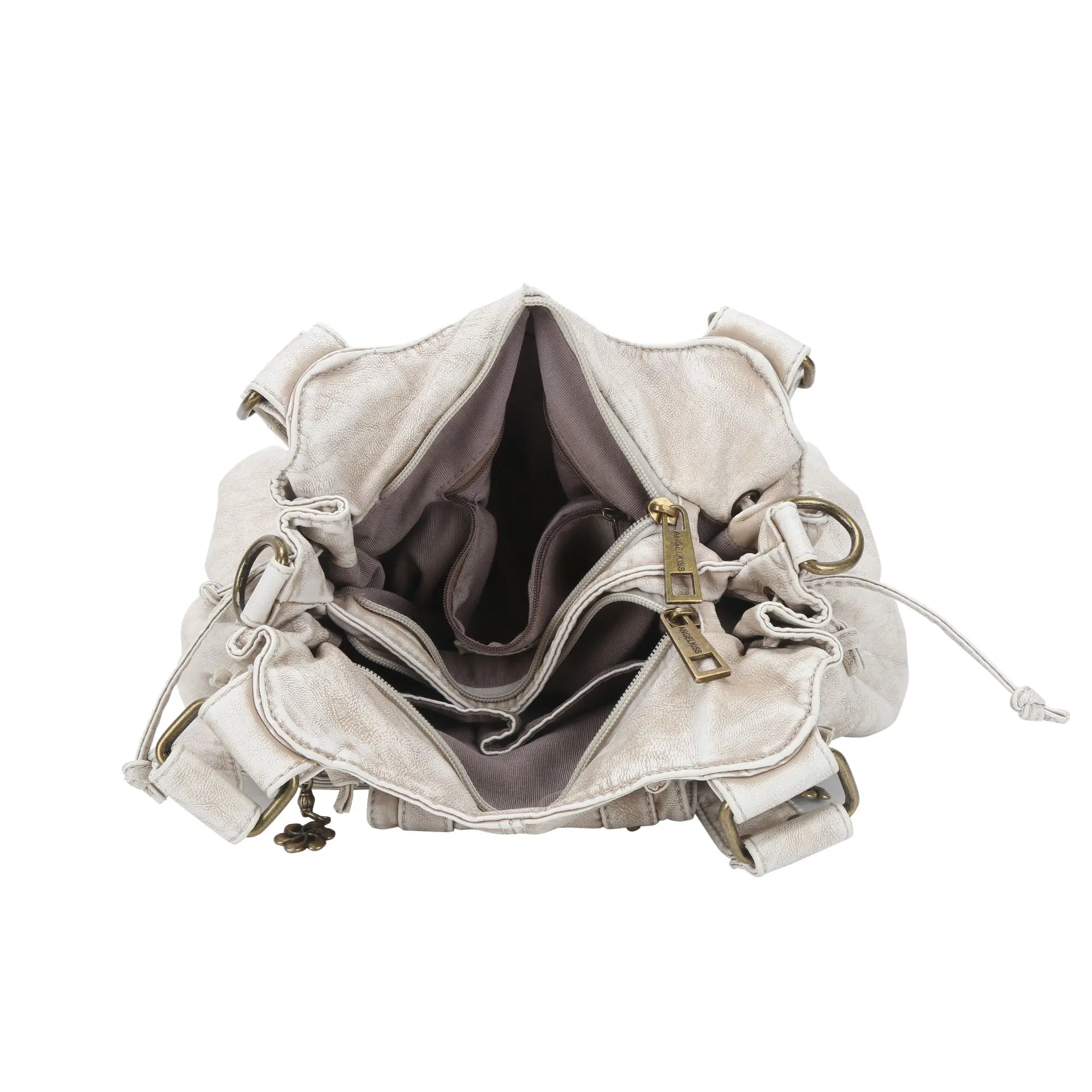 Vintage Multi-Pocket Satchel &amp; Crossbody Bag