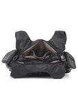 Studded Utility Multi-Pocket Shoulder Bag