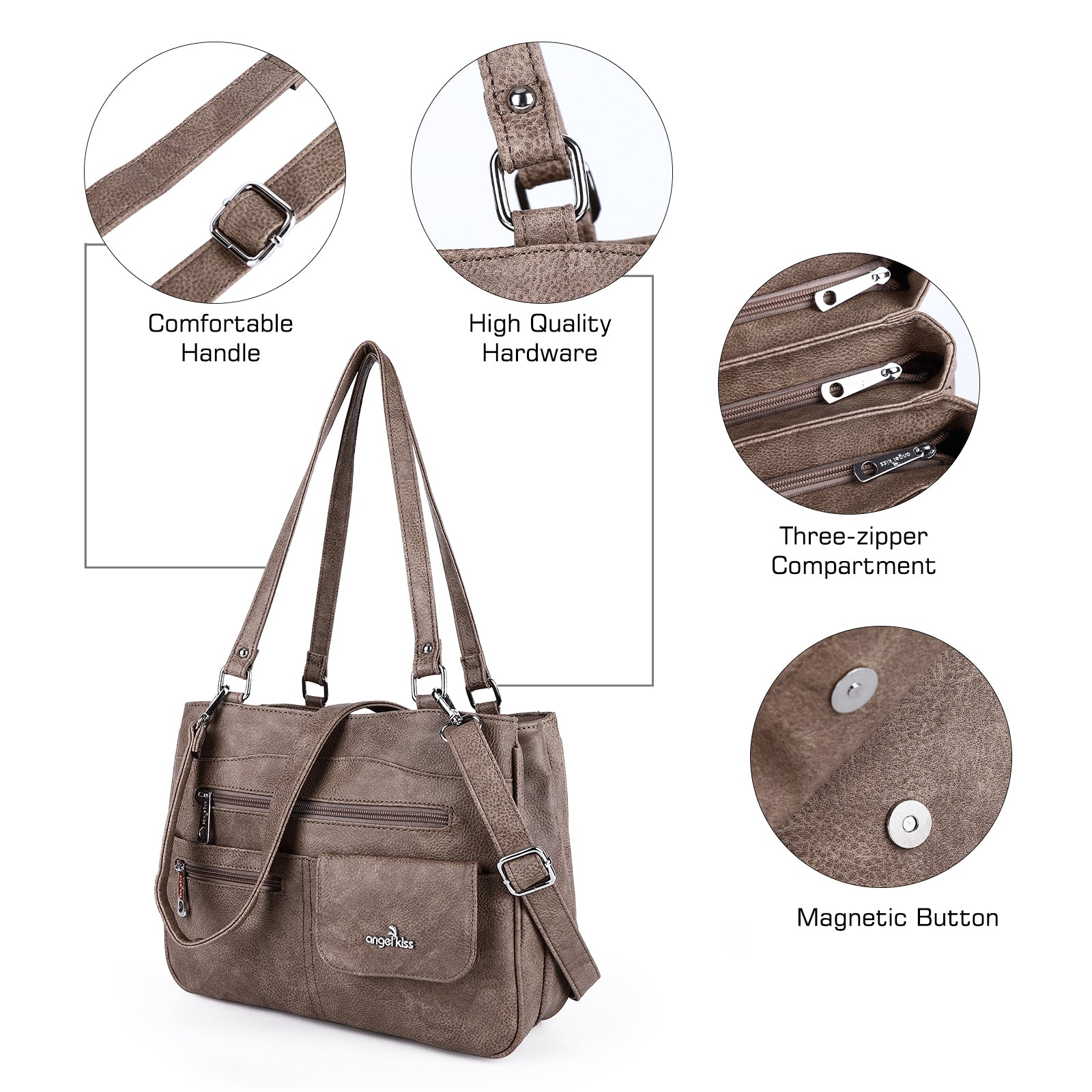 Stylish Trendy  Adjustability multi-functional Daily  women shoulder bag | Angel Kiss bag